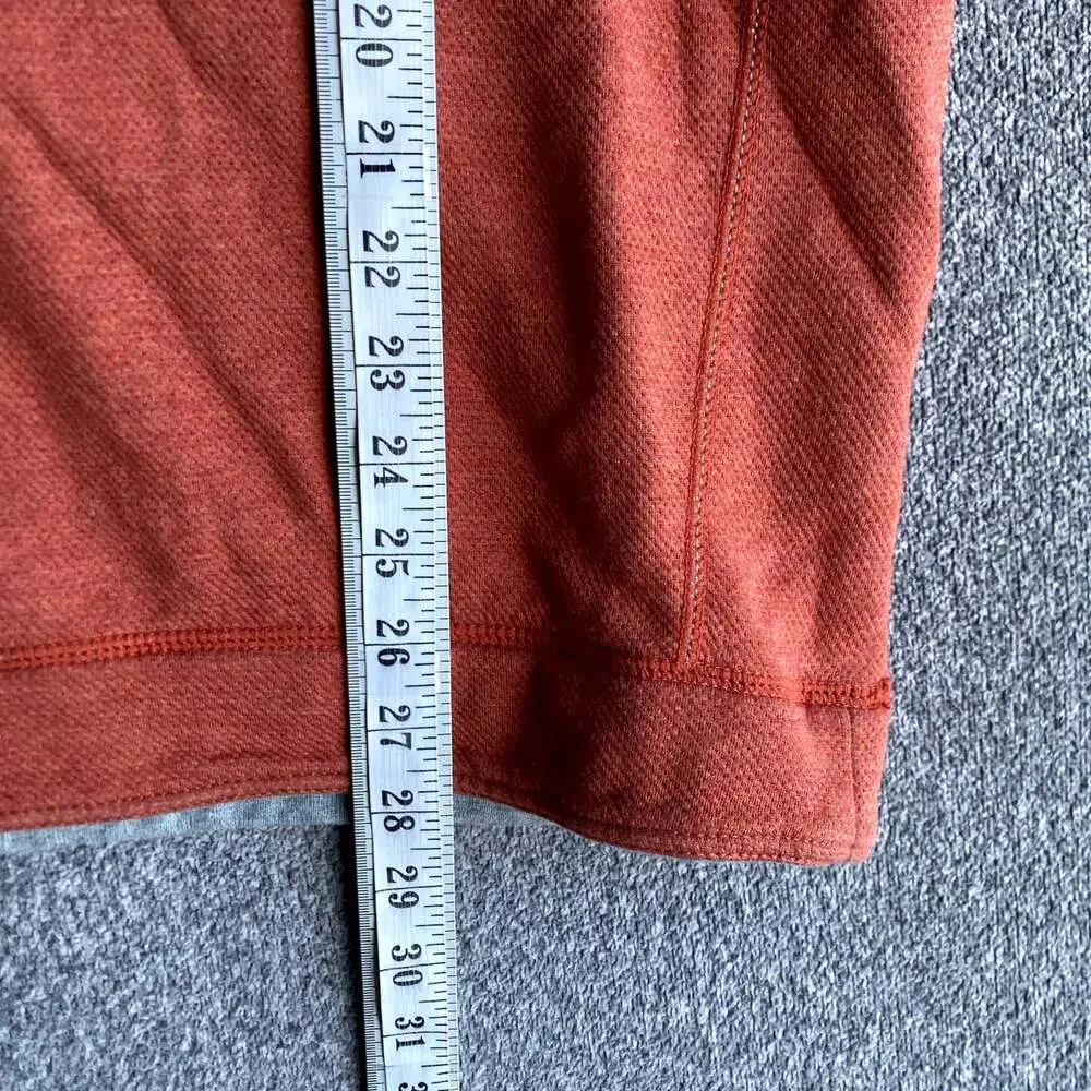 Tommy Bahama Men's Size Medium Orange Long Sleeve 1/4 Zip Pullover Sweater